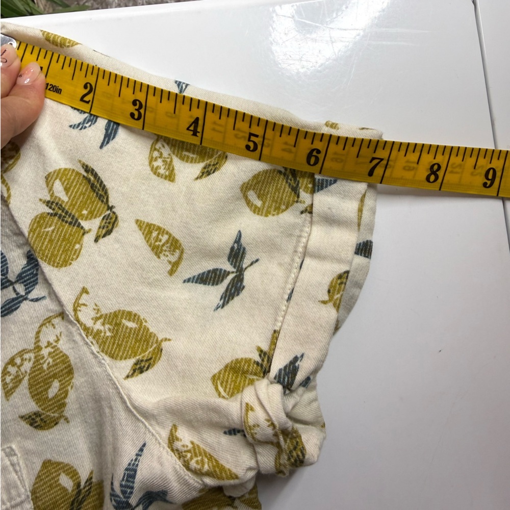Kuhl Women’s Elsie Lemon Fruit Print Tie Front Button Up Shirts Cream Sz S - Picture 11 of 12